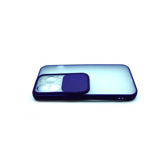 Mobile Case For iPhone 13 Pro With Sliding Camera Cover - Dark Blue