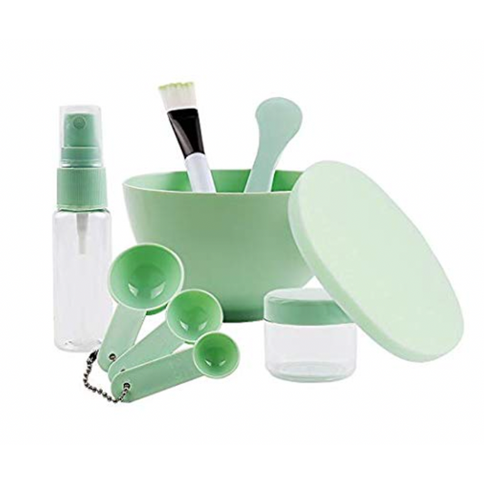 Face Mask Mixing Bowl Set - Green