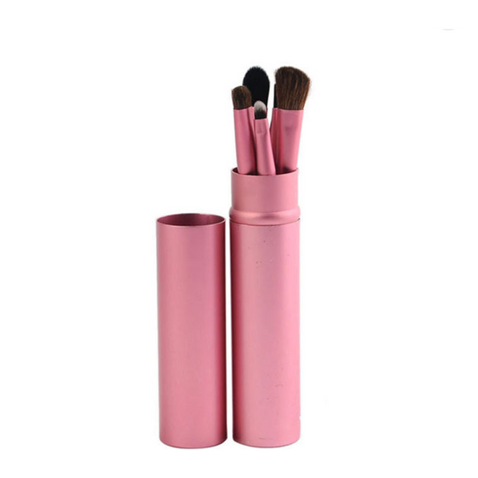 5 Eyeshadow Eyebrow Brushes Set - Pink