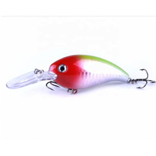 10cm Bass Fishing Lures, Red and White, 14g