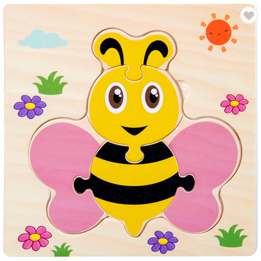 Kids Wooden Puzzles - Bee