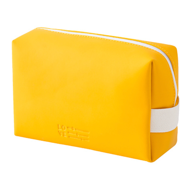 Makeup Cosmetic Bag Zipper Pouch - Yellow