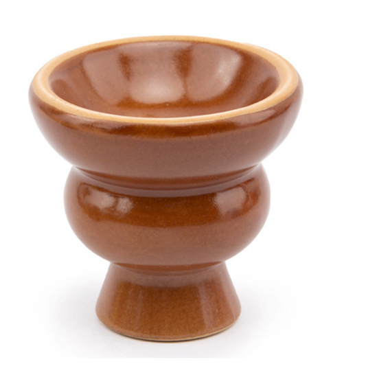 Ceramic Hookah Bowl - Brown