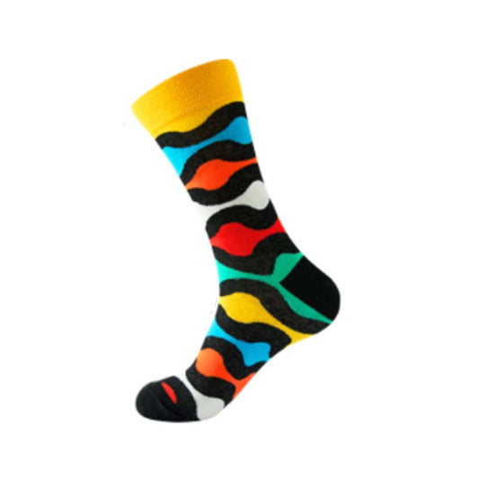 Cotton Socks - Colored Pattern (Mixed Patterns Collection)