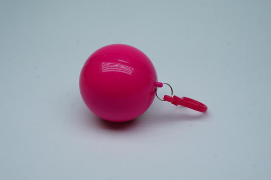Disposable Rain Coat in a Plastic Ball - Pink
