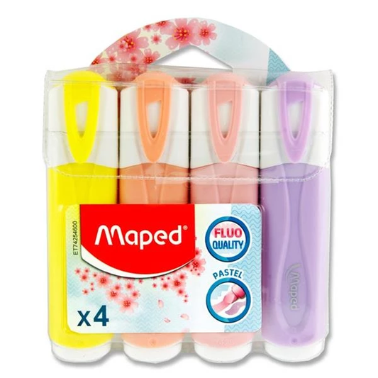 Maped Pastel FluoPeps Highlighter Multicolor Set of 4