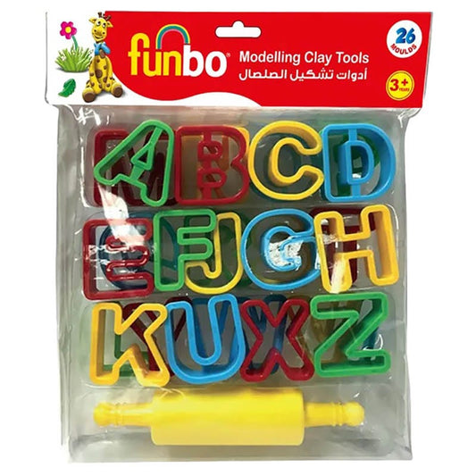 Funbo 26 Alphabetic Letter Modelling Clay Tool